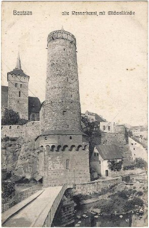 Bautzen. Alte Wasserkunst, Ansichtskarte