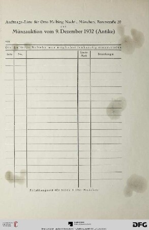 Auftrags-Liste