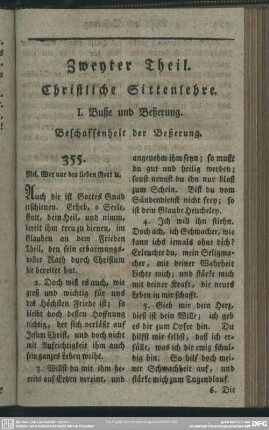 Zweyter Theil. Christliche Sittenlehre