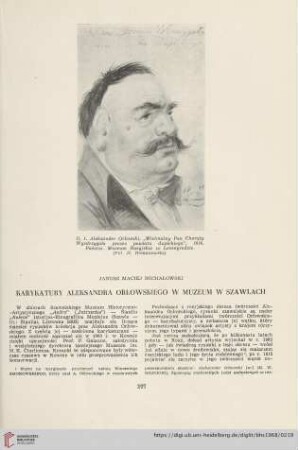 30: Karykatury Aleksandra Orłowskiego w Muzeum w Szawlach
