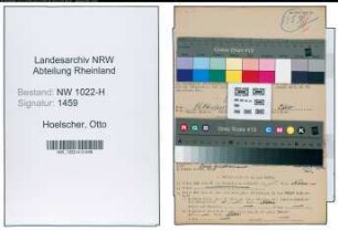 Entnazifizierung Otto Hoelscher , geb. 00.00.0000 (Richter)