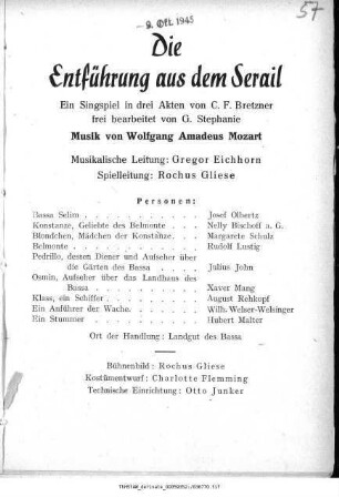 Die Entführung aus dem Serail