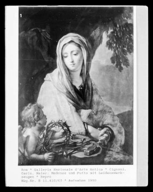 Madonna und Putto mit Leidenswerkzeugen