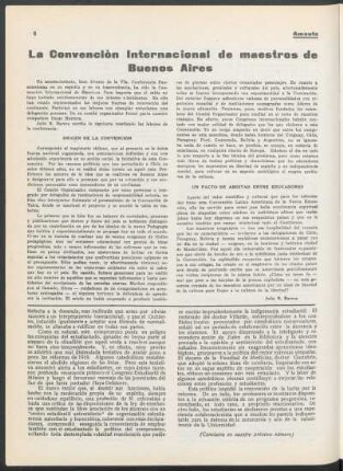 La Convención Internacional de Maestros de Buenos Aires