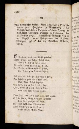 xxiv-xxxv, Gedichte XI.-XV.