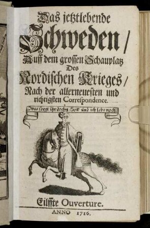 Eilffte Ouverture. Anno 1716.