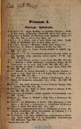 Leipziger Bücher-Auction. 43. 1858, 22. Sept.