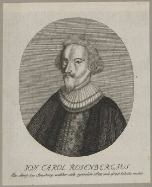 Bildnis des Joh. Carol. Rosenbergius