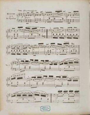 Air tyrolien : varié pour le pianoforte ; opéra 38