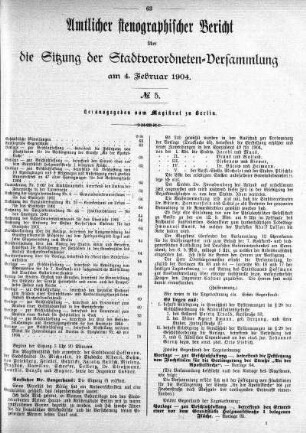 No. 5, 04.02.1904