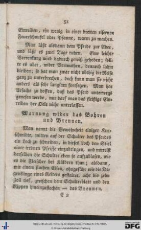 Warnung wider das Bohren und Brennen - Laxierpille.