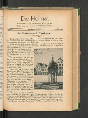 Der Marktbrunnen in Friedrichstadt