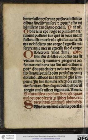 Salve tremendum cunctis potesta[tibus caput salvatoris nostri Jesu Christi pro nobis spinis coronatum...]