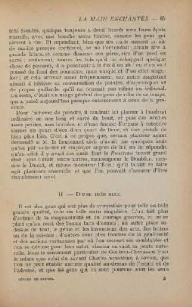 II. D'une idée fixe