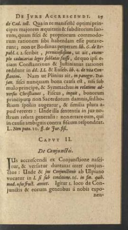 Caput II. De Coniunctis