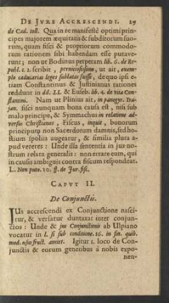 Caput II. De Coniunctis