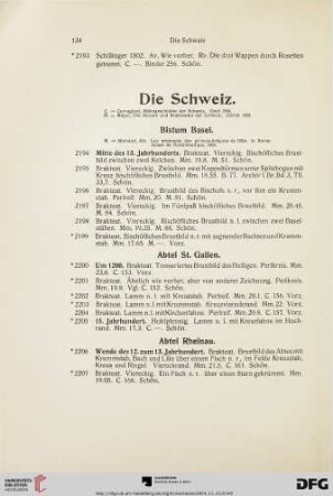 Die Schweiz (Nr. 2194-2231)