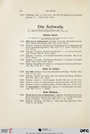 Die Schweiz (Nr. 2194-2231)