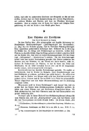 Das Schema als Denkform