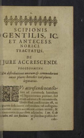 Tractatus, de Jure Accrescendi.