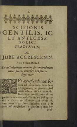 Tractatus, de Jure Accrescendi.