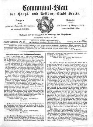 1864,19: No. 19, 8. Mai 1864