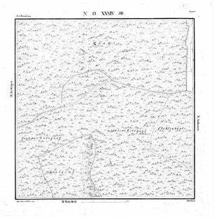 Kartenblatt NO XXXIV 80 Stand 1829