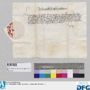 König Fridreich III. schickt durch Jobsten Kapfer der Stadt Nürnberg Quittung über die jährliche Stadtsteuer. (Nr. 943).
