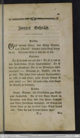 Zweytes Gespräch