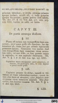 Capvt III.