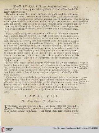 Caput VIII: De Nutritione et Accretione