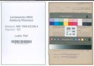 Entnazifizierung Karl Lueck , geb. 09.02.1908 (Buchhalter)