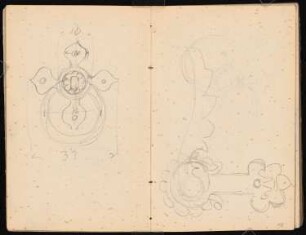 Skizzenbuch: Diverse Skizzen: Ornamente