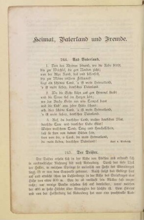 Heimat, Vaterland und Fremde