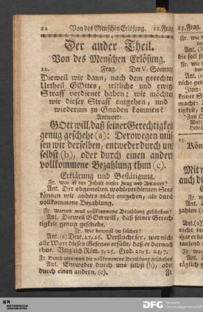 Von des Menschen Erlösung.