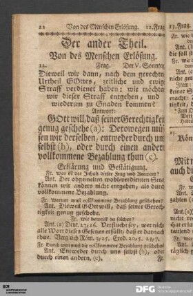 Von des Menschen Erlösung.