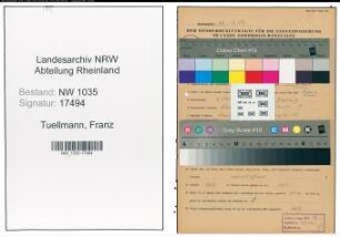 Entnazifizierung Franz Tuellmann , geb. 04.10.1888 (Platzmeister)