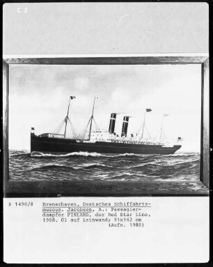 Passagierdampfer "Finland" der Red Star Line