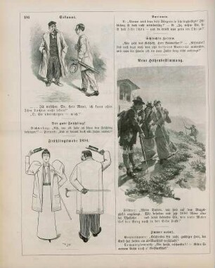"Erkannt" "Frühlingsmode 1894" "Neue Höhenbestimmung"