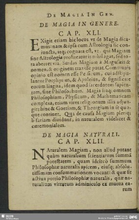 De Magia Naturali. Cap. XLII.