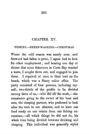 CHAPTER XV. - FISHING, SHEEPWASHING, ETC. Corio Bay. - Night-fishing. - A Queer Fish. - Sunrise. - Sheep-washing. - Shearing. - Rough Jokes. - Christmas. - Dreams