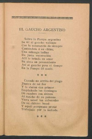 El gaucho argentino