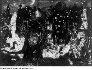 Illumination eines Gebetbuches, Madonna mit Kind und ornamentale Rahmung
