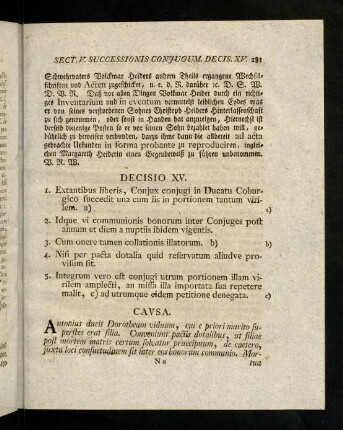 281-283, Decisio; Causa; Disputatio; Responsum