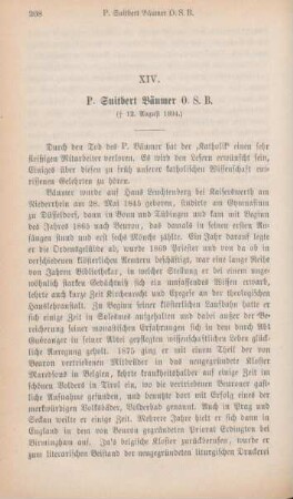 208-210 P. Suitbert Bäumer O.S.B. (gest. 12. August 1894)