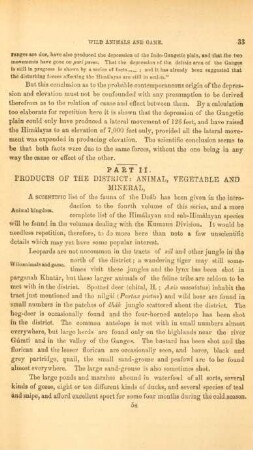Part II. Products of the distirct: animal, vegetable and mineral