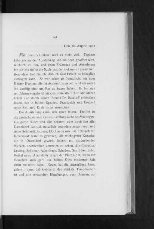 Den 20. August 1902