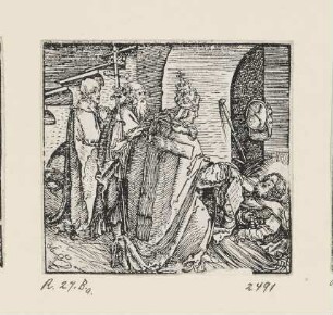 Heiliger Sebaldus, aus: "Sanctorum et martyrum Christi icones quaedam artificiosissimae", Frankfurt am Main 1551