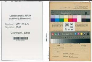 Entnazifizierung Julius Grahmann , geb. 06.08.1907 (Techniker)