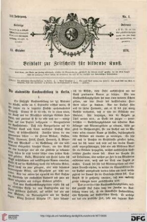Heft 1 (13. Oktober 1876)